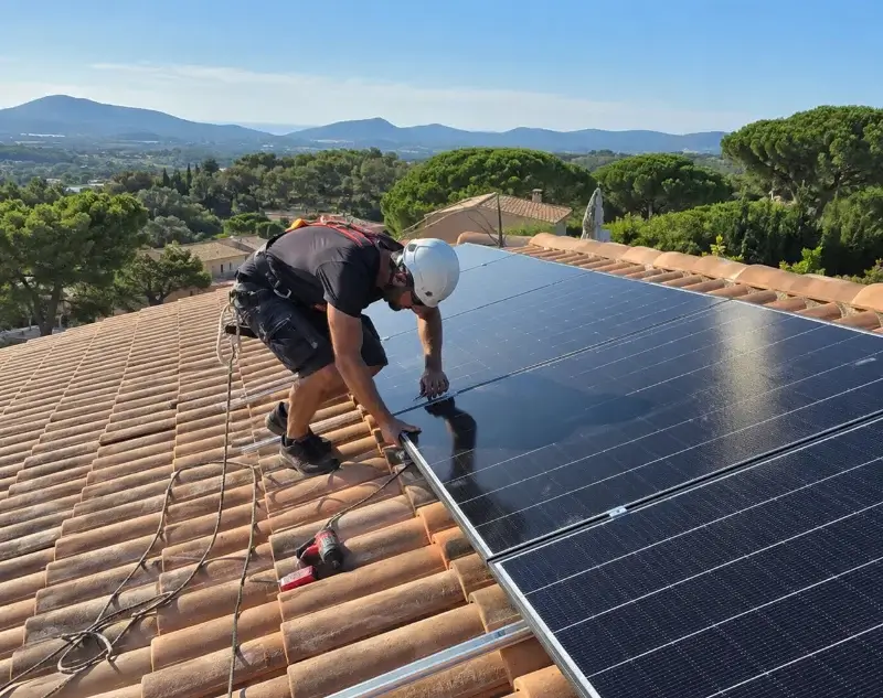 Installateur panneaux solaires Lhoumois — pose photovoltaïque sur toiture