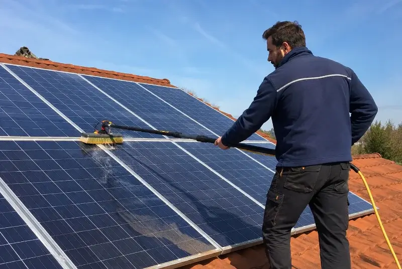 Nettoyage et entretien de panneaux solaires à Lhoumois