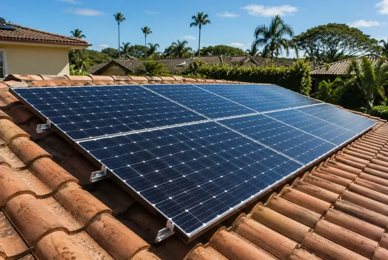 Installation de panneaux solaires à Lhoumois